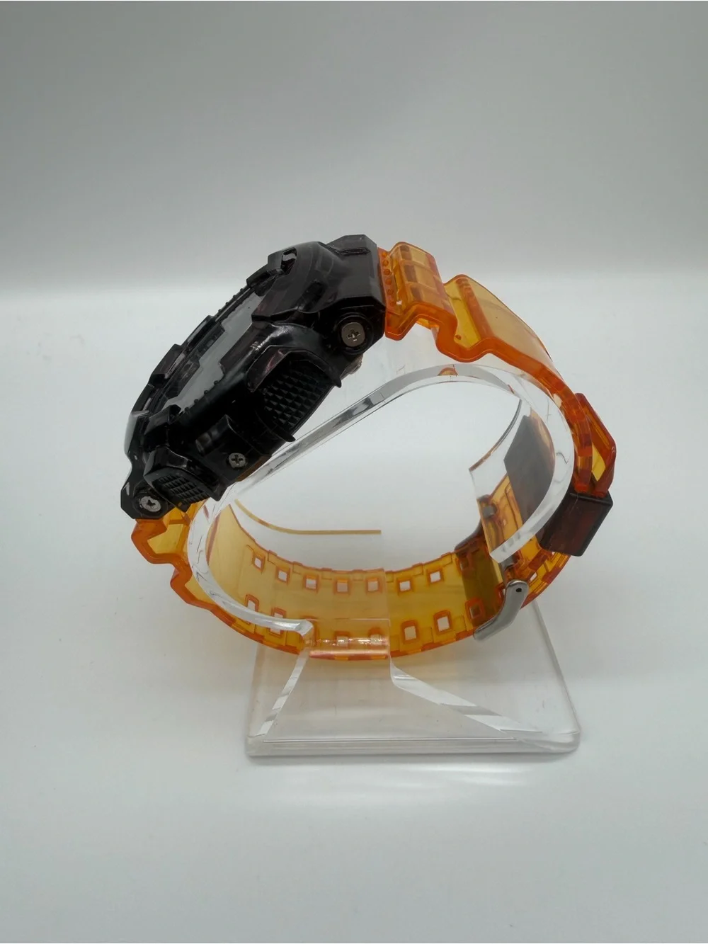 Custom Casio G-Shock GA100 Black & Orange Watch One of a Kind